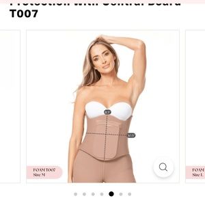 Foam for compression after lipo, with built in board